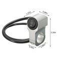 thumbnail image 4 of Motorcycle Handlebar Headlight Switch Aluminum Alloy 22cm Three-position Waterproof Switch 12v Fog Spotlight, 4 of 5