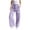Purple, variant on CPNG Teen Girls Solid Color Baggy Leg Wide Leg Cargo Denim Pants Trendy Loose Casual Denim High Waist Cargo Jeans(Black,4-5 Years)