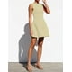 thumbnail image 3 of Vestido OWIN con cuello de barco, sin mangas, bodycon, fiesta, color caqui S, mujer, 3 of 5