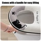 thumbnail image 4 of Funda de asiento de inodoro de felpa con diseño de gato negro | Almohadilla de asiento de inodoro suave y cálida | Accesorio de baño impermeable de invierno para inodoros con forma de O/V/U, 4 of 6