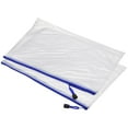 thumbnail image 1 of Unique Bargains A4 Zip File Pouch Document Folders Mesh Zipper Bags, Navy Blue, 12 Count, 12 Pack, 1 of 5