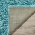 thumbnail image 4 of SAFAVIEH Indie Balfour Solid Polyester Shag Runner Rug, Turquoise, 2'3" x 7', 4 of 9
