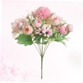 thumbnail image 3 of OUNONA Planta Simulada De Tela Y Plástico Rosa Para De Oficina Y Eventos, 3 of 6