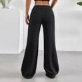 thumbnail image 5 of Women's Low Rise Wide Leg Trousers Solid Color Baggy Dress Pants Dressy Low Waisted Business Casual Work Loose Plain Going Out Pants Trendy Womens Pants 2026 Black S, 5 of 8