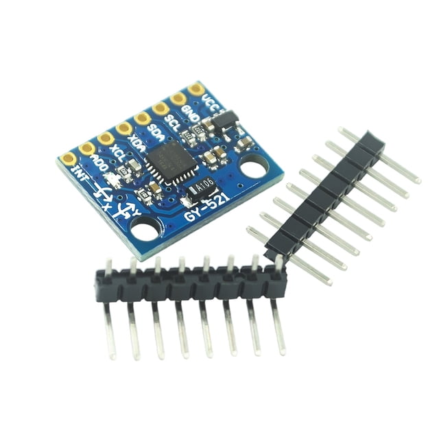 Matsuzay Módulo giroscópico para , acelerómetro de 3 ejes, GY-521 6DOF MPU-6050, con pines, 3-5V, sensores de + módulo de acelerómetro Electrónica miscelánea