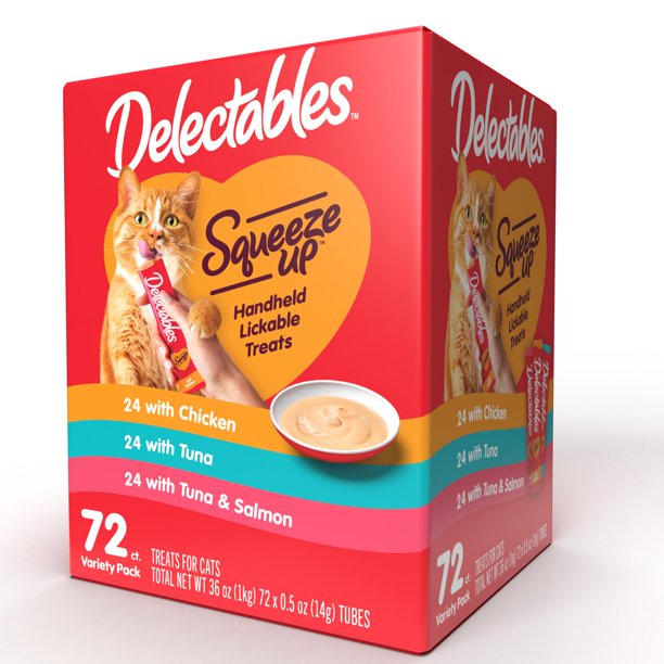 Hartz Delectables Squeeze Up Interactive Lickable Wet Cat Treat Flavor
