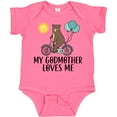 thumbnail image 3 of Inktastic My Godmother Loves Me Bear Boys or Girls Baby Bodysuit, 3 of 5