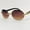 Brown Gold, variant on Sunglasses Men Hip Hop Diamond Rimless Gold Shades Clear Lens