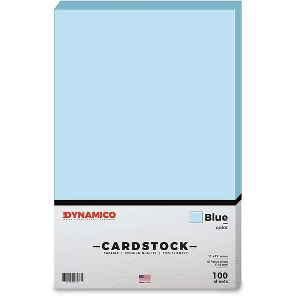 Blue 11 x 17" Pastel Color Cardstock Paper - for Cards and Stationery Printing