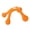 orange, variant on Plastic 4 Legged Hand Held Massager, Body Meridian Scraper for Blood Circulation