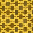 thumbnail image 1 of Ahgly Company Indoor Square Abstract Yellow Contemporary Area Rugs, 7' Square, 1 of 4
