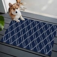 thumbnail image 3 of Wavy Lines Entryway Rug 2'x3'&nbsp; Non Slip Front Door Mats, Abstract Minimalist Pattern Navy Blue Entrance Rugs Indoor Outdoor Carpet, Washable Floor Mats Small Area Rug for Bedroom Kitchen, 3 of 8