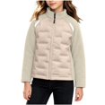 thumbnail image 2 of Purcolt Girls Thermal Puffer Softshell Jackets Lightweight Casual Stand Neck Long Sleeve Full Zipper Loose Fit Winter Outerwear with Pockets for 2-15Y, 2 of 9