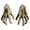 B, variant on 1 Pairs Skeleton Hand Model for Halloween Decoration Terror Scary Props Halloween Hands Halloween Witch Hands