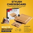 thumbnail image 3 of Machika Bamboo Cheese Board Set with Cutlery Knife Set (13 inches), 3 of 6