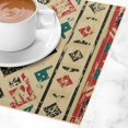 thumbnail image 3 of Southwest Placemats Set of 6,Aztec Old Vintage Ethnic Tribal Geometric Art Aesthetics Print Table Mats for Home Dining Table Kitchen Farm Party 6PCS, 3 of 5