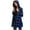 Blue, variant on Womens Button Down Shirts Plaid Long Sleeve Shirts for Women Super Long Hooded Shirts Fall Business Casual Blouses Lightweight Work Tops