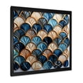 thumbnail image 2 of Designart "Art Deco Elegance in Blue and Gold Tiles I" Abstract Framed Wall Art Decor - Modern Blue Abstract Geometric Entryway Framed Wall Art Print, 2 of 6