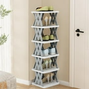Ryanstar Racing Six Tier Foldable Shoe Rack is Sturdy and Space Saving for Bedrooms, Entryways, Children's, Wardrobes, Living Rooms and Hallways.
