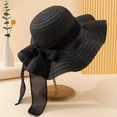 thumbnail image 2 of Sun Hats for Women Floppy Foldable Ladies Women Beach Sun Hat Beige Wide Brim Beach Hats for Women, 2 of 3