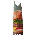 thumbnail image 6 of Hamburger Sleeveless Dress Loose Women's Dress Dresses Luxury Evening Dresses, 6 of 9