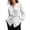 White, variant on Women's Wrap V Neck Blouses Tie Waist Puff Cuff Long Sleeve Slim Shirts for Office Business Daily Wear