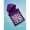 thumbnail image 3 of Cluttered Teen Stickers Hoodie Women -Image by Shutterstock, Female XX-Large, 3 of 4