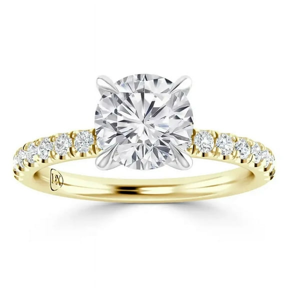 OM-RE Solitaire G-Color Diamond Engagement Ring, 1 ct, 14k Gold