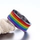 thumbnail image 2 of Anillo de Silicona 9mm Fernando de acero Inoxidable Unisex Lesbiana, 2 of 8