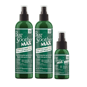 Bug Soother MAX Extra Strength Natural Tick & Mosquito Repellent, 2ct 8 fl oz Bug Spray Deterrent