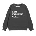 thumbnail image 6 of Uxgjfwu Size 6 Shirts Girls Crewneck Oversized Sweatshirt Kids Fashion Long Sleeve Pullover Tops 1-12 Years, 6 of 7