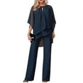 thumbnail image 2 of Women's Elegant Fashion Solid Color Loose Casual Irregular Suit, 2 of 5