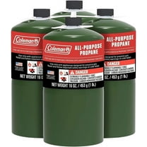 Evergreen Farm and Garden Coleman Propane Replacement Fuel Cylinders 16 oz Camping Fuel Bundled (8 Pack)