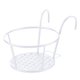 thumbnail image 1 of Portaplantas de hierro estilo rústico, ideal para decorar balcones, ventanas o espacios de oficina. Perfecto para suculentas, hierbas y plantas como el potus. Disponible en blanco, modelo H701., 1 of 6