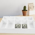 thumbnail image 4 of CATIEBYE Space Saving Cash Drawer Insert Tray with PVC Plastic Construction for Money, 4 of 8