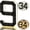 6.7 Inch, variant on 6.7 Inch /9 Inch Solar Lighted House Numbers for Outside, Light Up IP65 Waterproof LED Address Numbers for House, No Drill Adhesive, Illuminated Modern Address Sign, Dusk to Dawn