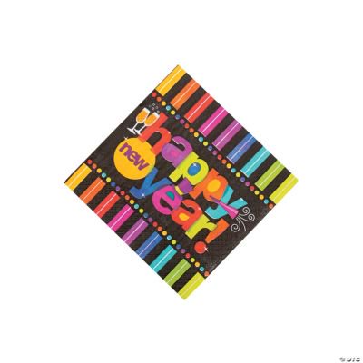 Bright New Years Bev Napkins (125Pc) - Party Supplies - 125 Pieces
