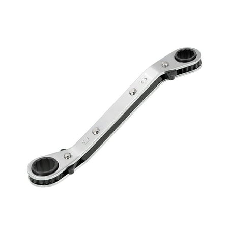 Reversible Ratcheting Wrench, 10mm x 12mm Offset Double Box End, CR-V