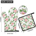thumbnail image 3 of Pioneer Flower Floral Print Pattern 1-Pack Oven Mitts Set, Heat Resistant Kitchen Gloves, 7.7" X 12", 3 of 6