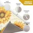 thumbnail image 4 of Sunflower Bee Dish Drying Mat for Kitchen Counter Decor 18x24 Inch Floral Absorbent Reversible Microfiber Dish Drying Pad Flower Dish Drainer Rack Mats for Coffee Bar, 4 of 6