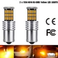thumbnail image 4 of 2 x 1156 Amber 7506 P21W LED Bulbs BA15S Yellow Front Rear Turn Signal Lights, 4 of 5