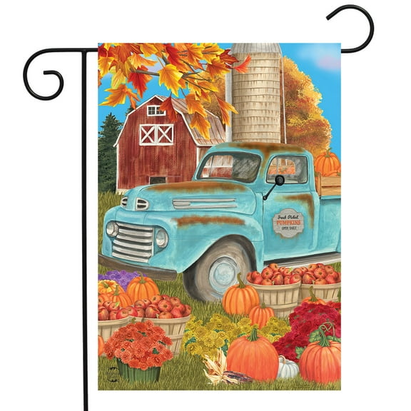 Briarwood Lane Fresh Picked Pumpkins Fall Garden Flag