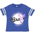 thumbnail image 3 of Inktastic Brave Hodgkins Lymphoma Awareness Violet Ribbon Boys or Girls Toddler T-Shirt, 3 of 5