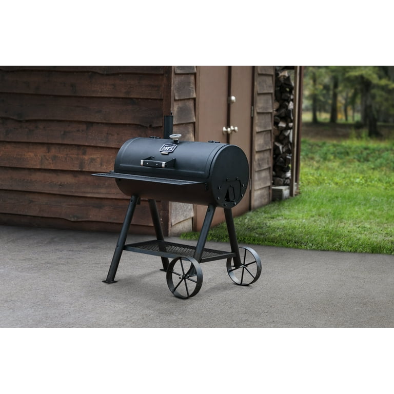 Oklahoma Joe's BBQ Charcoal Barrel Grill with Offset Smoker