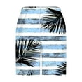 thumbnail image 4 of VgaVtl Elastic Waist Men Shorts Plus Size Mens Shorts Regular Hawaii Casual Striped Workout Shorts,Black 4XL, 4 of 5