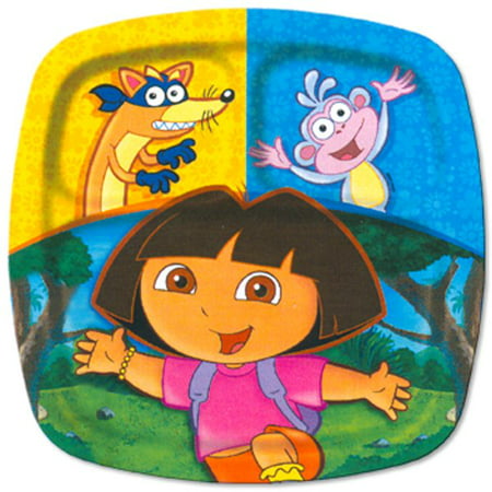 8 Dora the Explorer Lunch Plates Divided