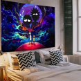 thumbnail image 4 of RV Tapiz de anime para dormitorio, colorido tapiz de galaxia y luna Rojo Verde, 4 of 5