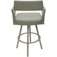 thumbnail image 2 of Carolina Swivel Counter 26" Metal WB Stool - Ocean Beige Vinyl - Beige, 2 of 6
