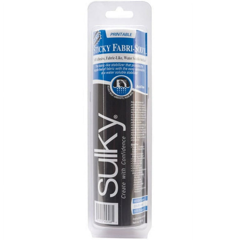 Sulky Super Solvy Embroidery Stabilizer Water Soluble Wash Away