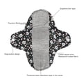 thumbnail image 3 of 5pcs High Absorption Washable Menstrual Pads, Leak Proof, Breathable Cloth Material, Ideal for Everyday Use, Easy to Clean, S Size, 3 of 7